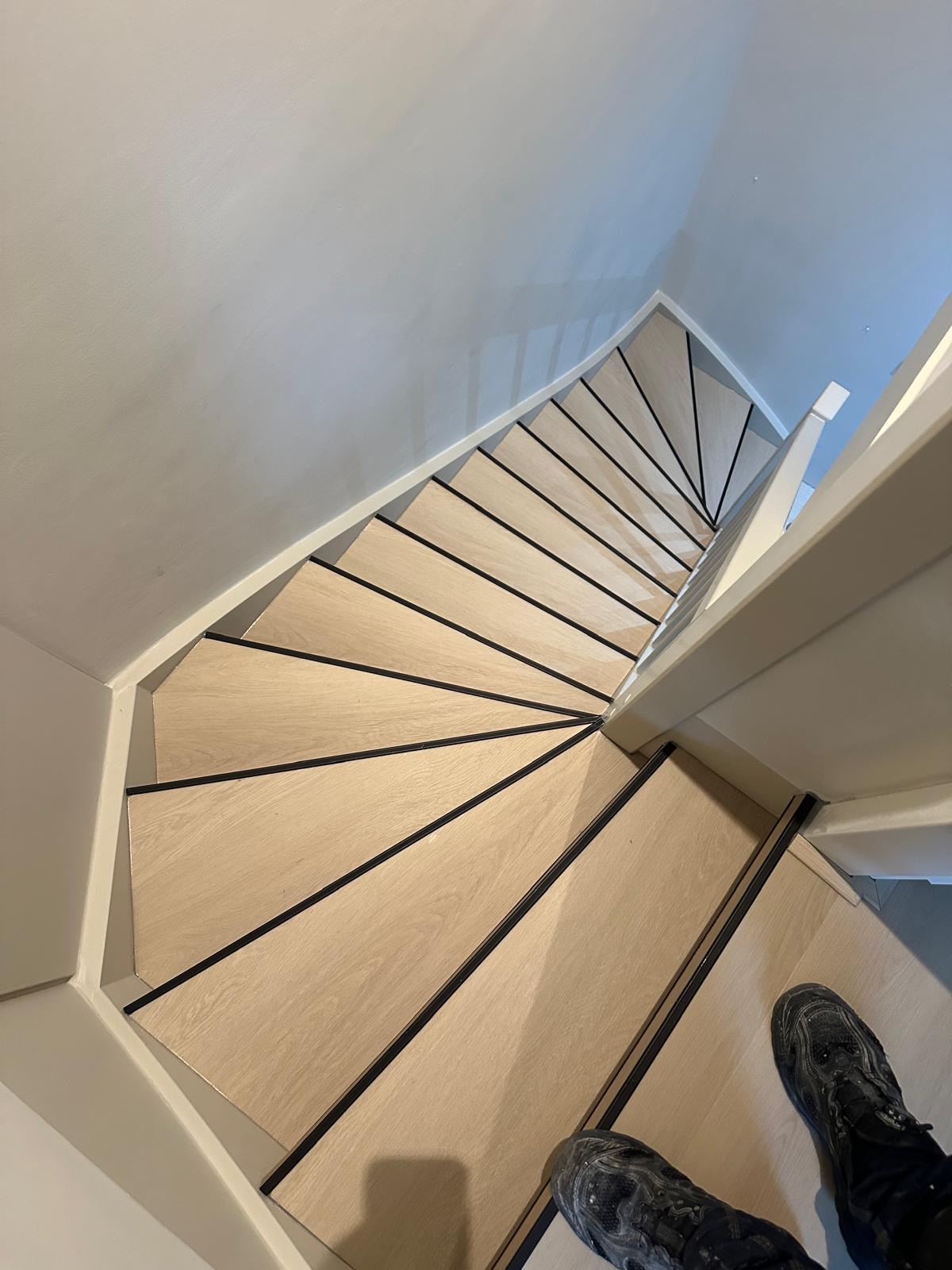 Trap-renovatie — eigen projectfoto
