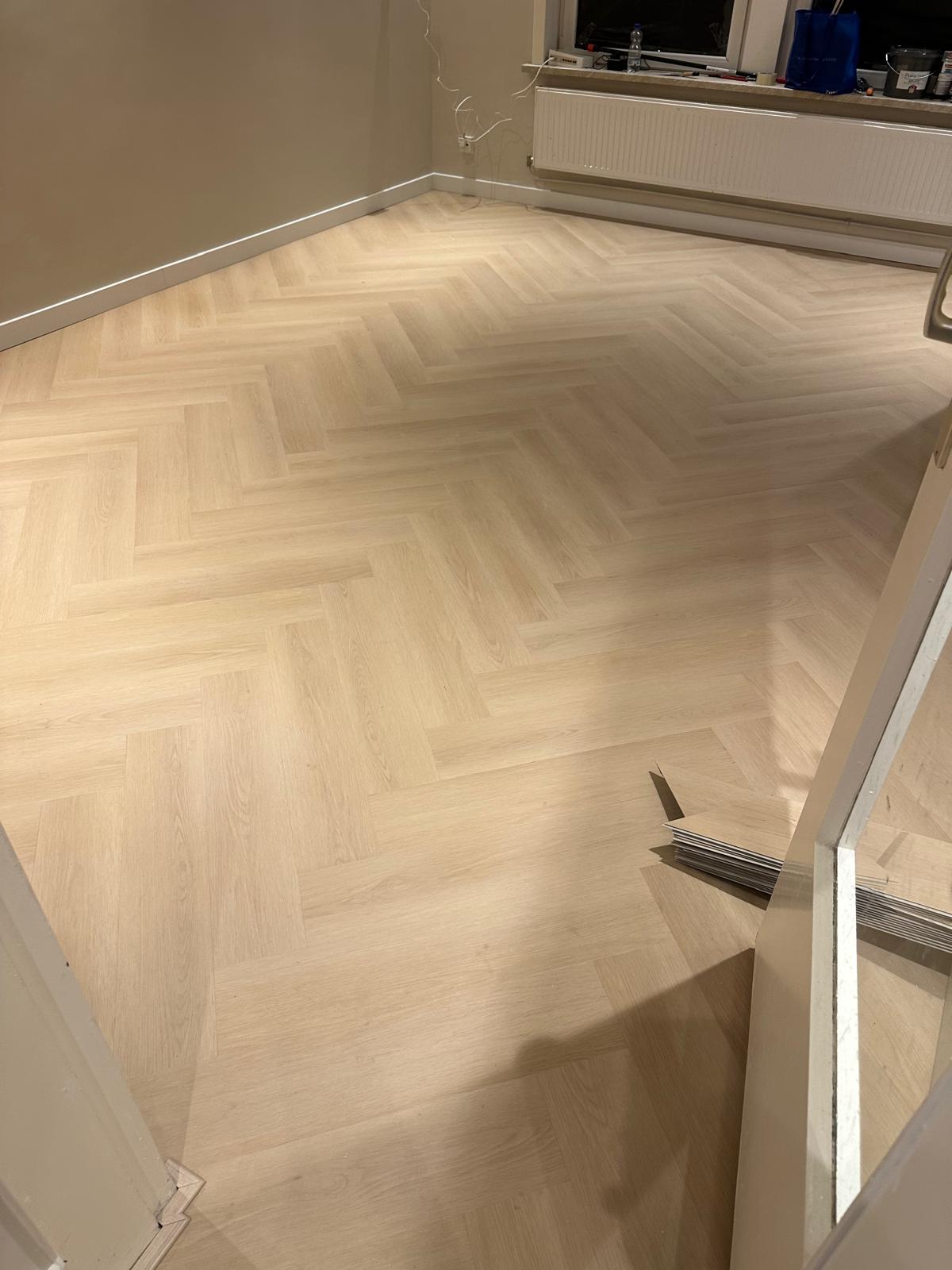 PVC Visgraat vloer — eigen projectfoto